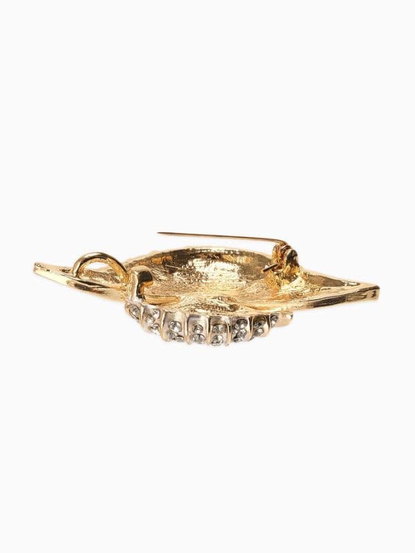Брошь «Раковина жемчужная» шар №8, бело-перламутровая — фото 3