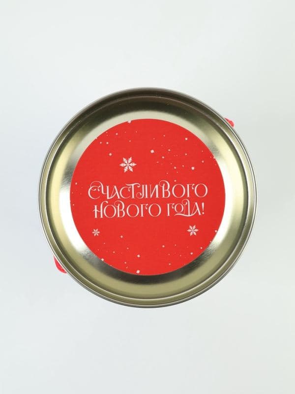 Сладкий подарок в тубусе «Дед Мороз и снегурочка», конфеты и ёлочные игрушки, 250 г — фото 5