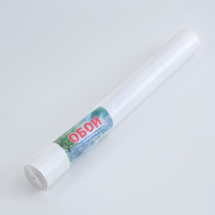 Бумажные обои «Аккорд 212-00», 0.53×10.05 м, белые — фото 3
