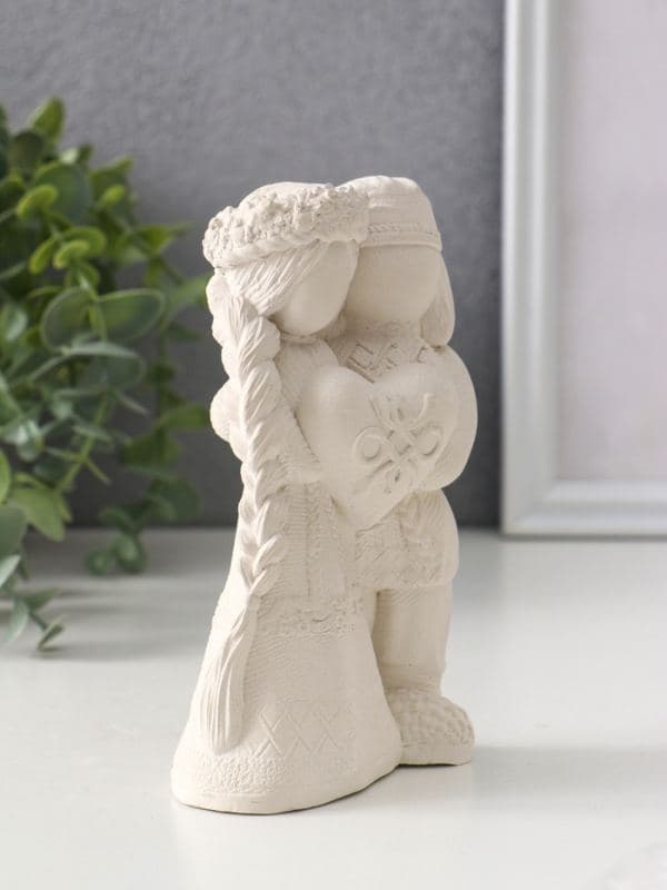 Фигурка «Оберег неразлучники», 14×8×5.5 см, натуральный — фото 3