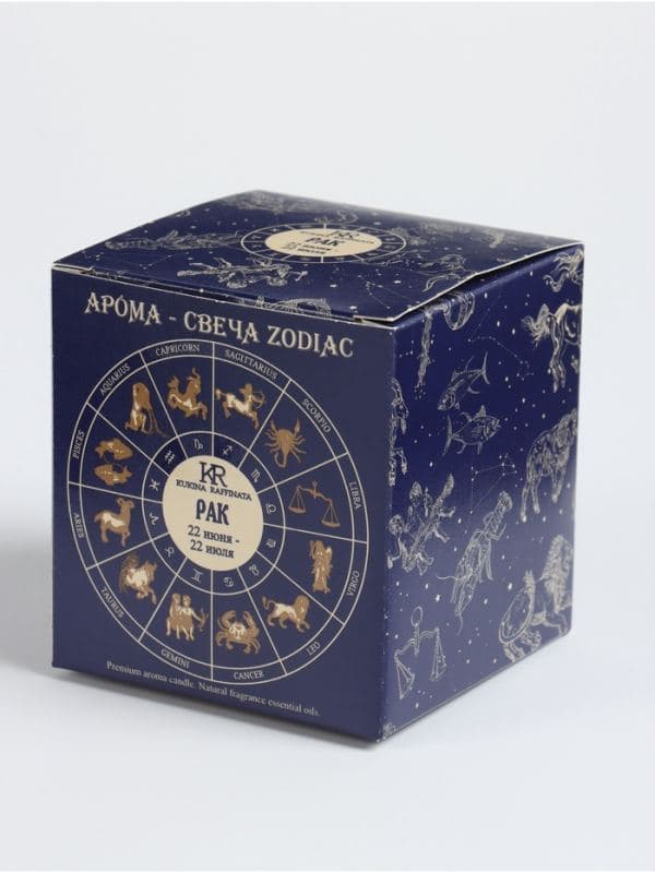 Свеча ароматическая в стакане «Зодиак: Рак», 7.6×7.6×8.5 см, соевый воск — фото 4