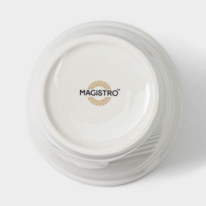Набор кружек Magistro «Бланш», 2 шт., 400 мл, фарфор, белый — фото 4