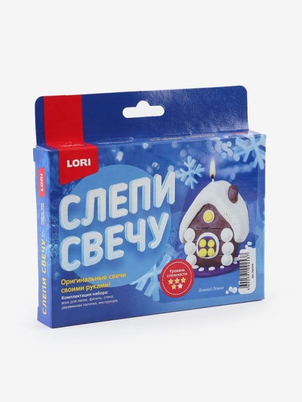 Набор для творчества, свеча своими руками «Зимний домик» — фото 2