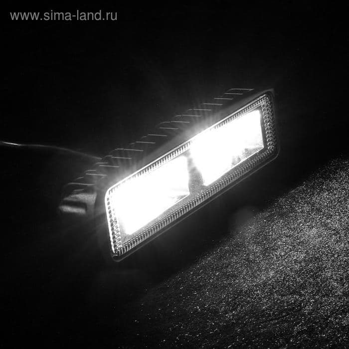 Фара противотуманная, 12-24 В, 16 LED, IP67, 60 Вт, направленный свет — фото 1