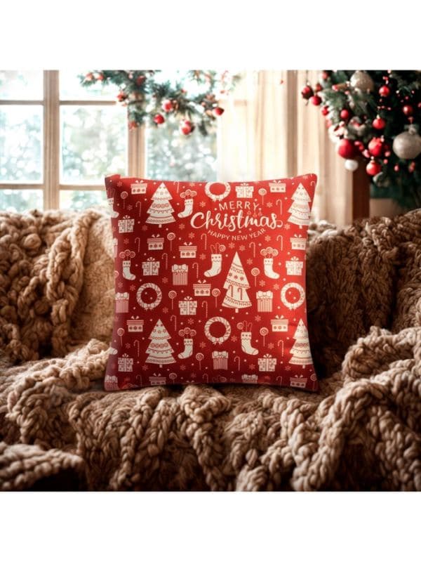 Наволочка декоративная новогодняя «Этель. Merry Christmas» 40×40 см — фото 2