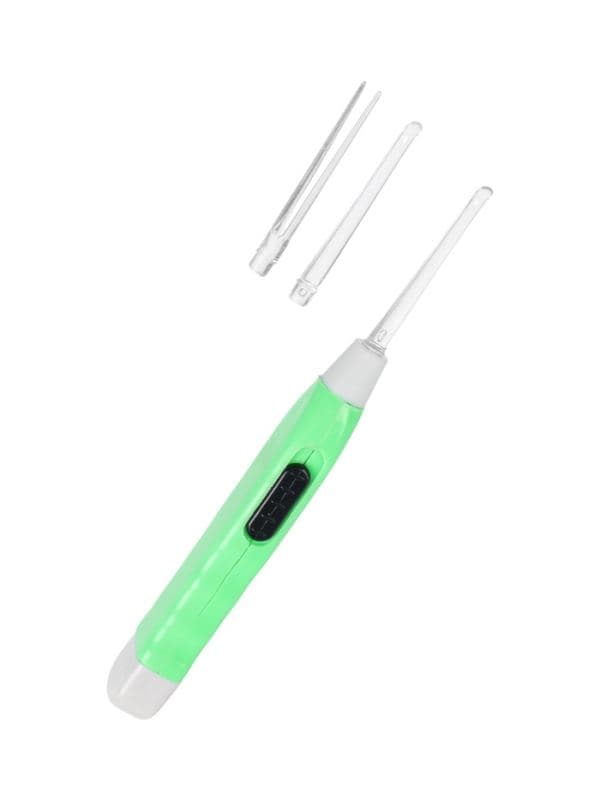 Палочка для чистки ушей LES-03, LED-подсветка, 3 насадки, от батареек (в комплекте) — фото 2