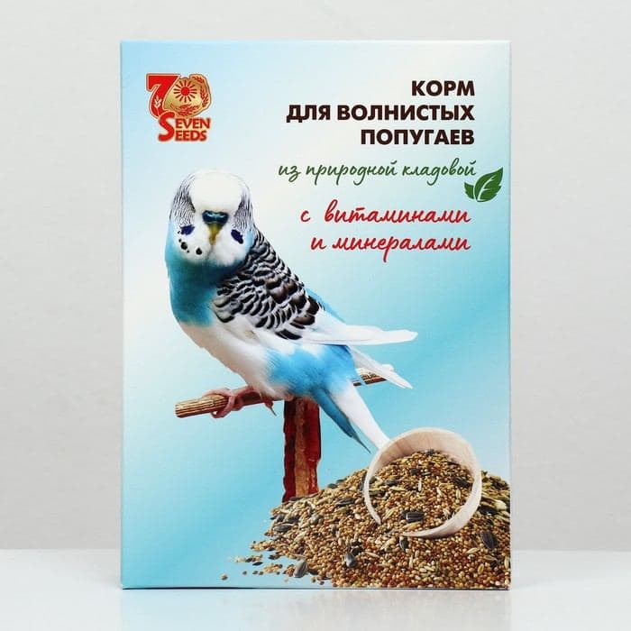 Корм Seven Seeds для волнистых попугаев, с витаминами и минералами 500 г — фото 2