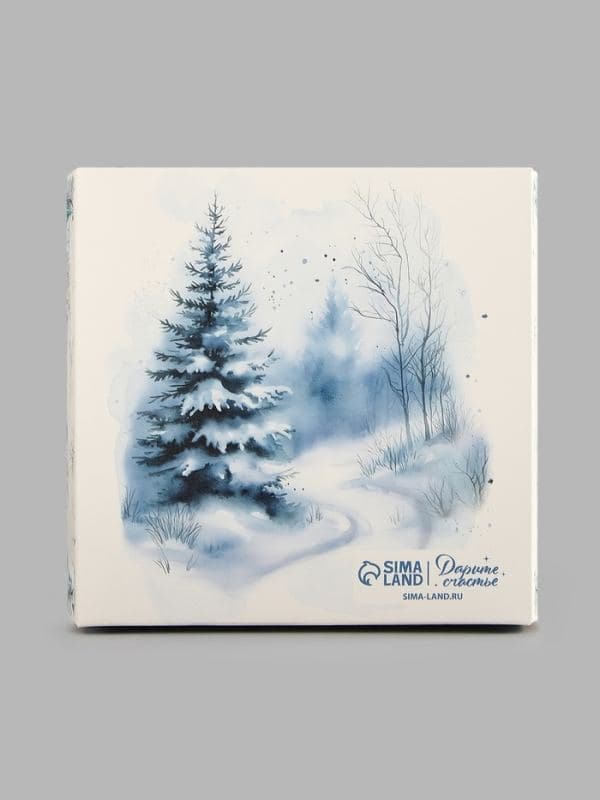 Коробка для кондитерских изделий «Снежная зима», 10×10×10 см — фото 4