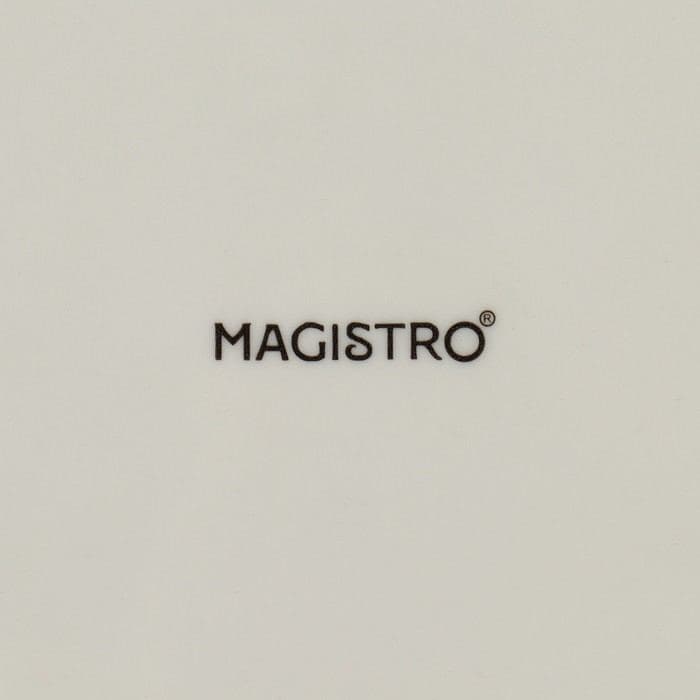 Блюдо для подачи Magistro «Церера», 20×18 см, фарфор, оранжевое — фото 5