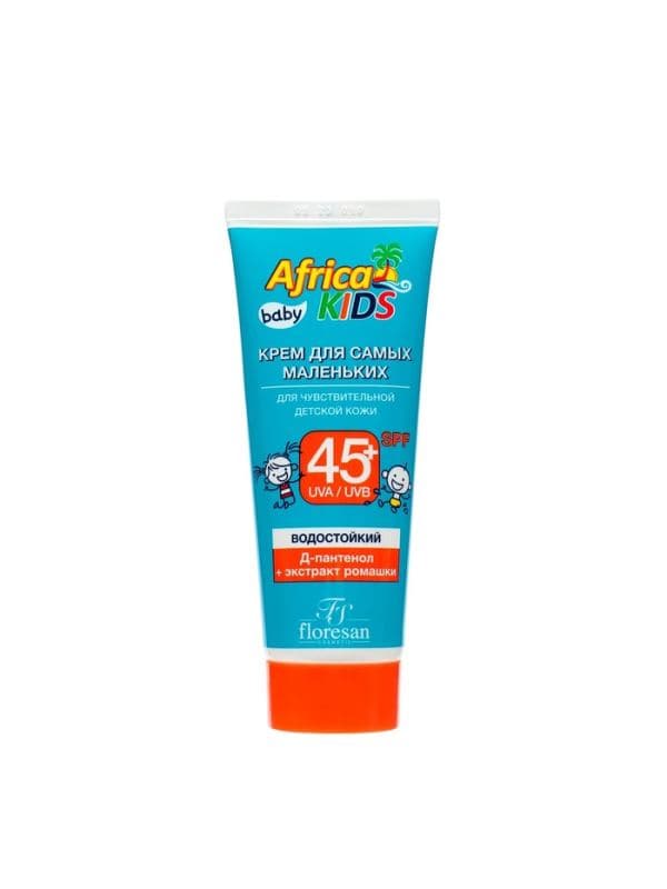 Солнцезащитный крем водостойкий Africa Kids baby для самых маленьких SPF 45+, 50 мл — фото 3