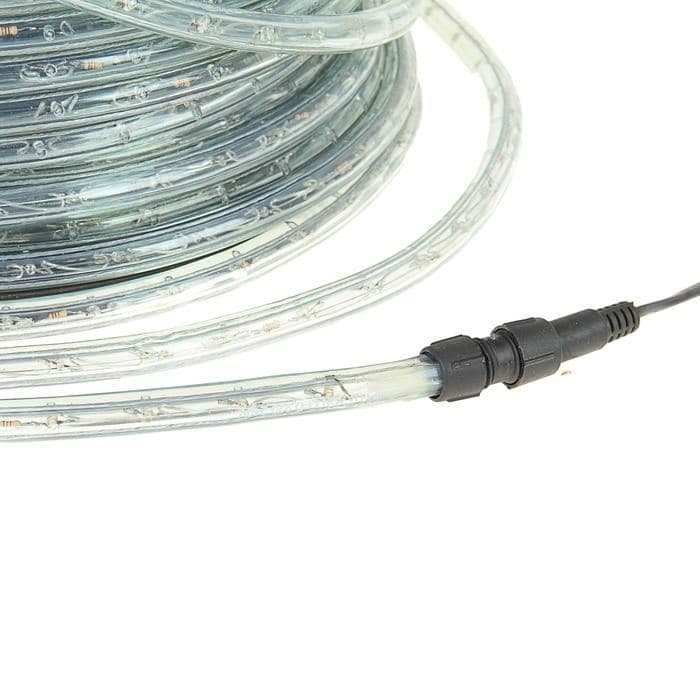 Световой шнур Luazon Lighting 13 мм, IP65, 100 м, 36 LED/м, 220 В, 3W, чейзинг, свечение синее — фото 3