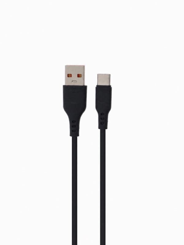 Кабель D-01T, Type-C - USB, 1 м, 2.4 A, зарядка + передача данных, чёрный — фото 3