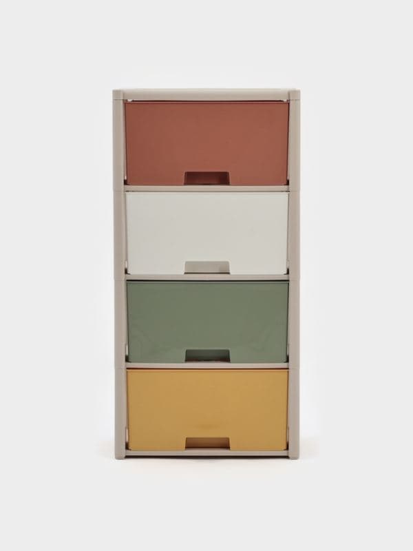 Комод 4-х секционный «Колорит», пластик, 47.5×30×94 см — фото 2
