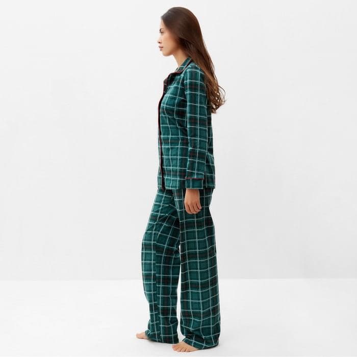 Пижама новогодняя женская: рубашка, брюки, KAFTAN Green mood — фото 3