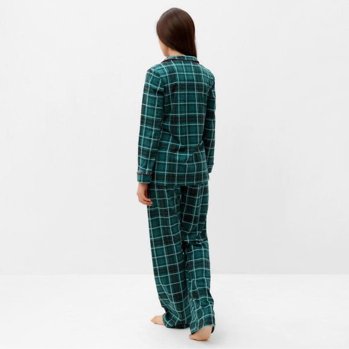 Пижама новогодняя женская: рубашка, брюки, KAFTAN Green mood — фото 4
