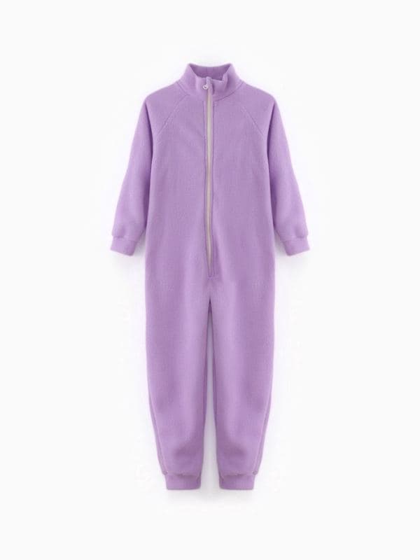 Комбинезон детский флисовый MINAKU, сиреневый — фото 2