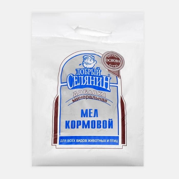 Мел кормовой «Добрый селянин» для животных и птиц, 2.5 кг — фото 2