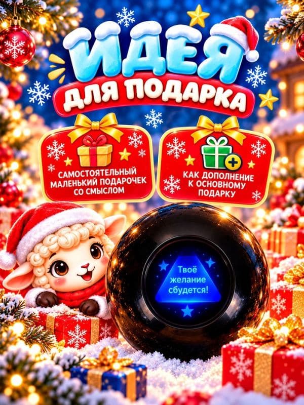 Шар желаний Puzzle «Загадай желание с Овечкой», 7 см — фото 4