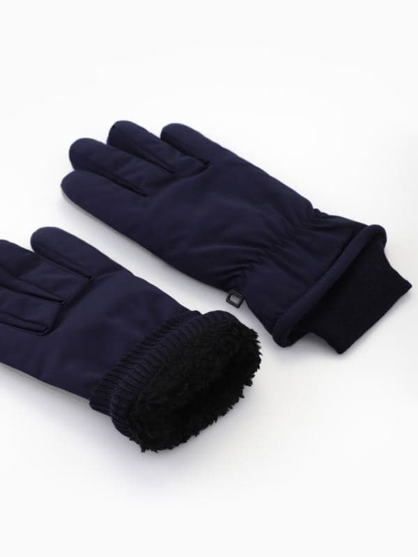 Перчатки детские с мембраной MINAKU, тёмно-синие — фото 4