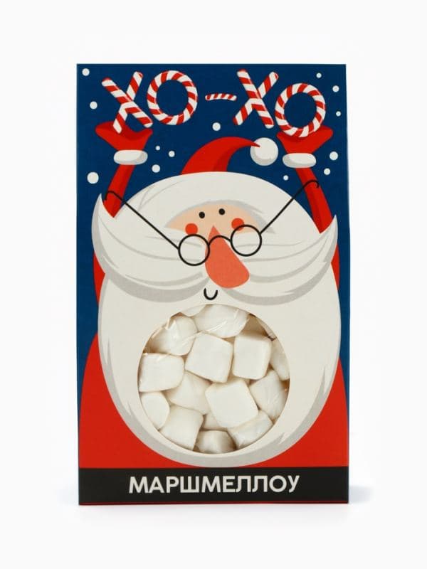 Маршмеллоу в коробке ХО-ХО, со вкусом пломбира, 55 г — фото 3