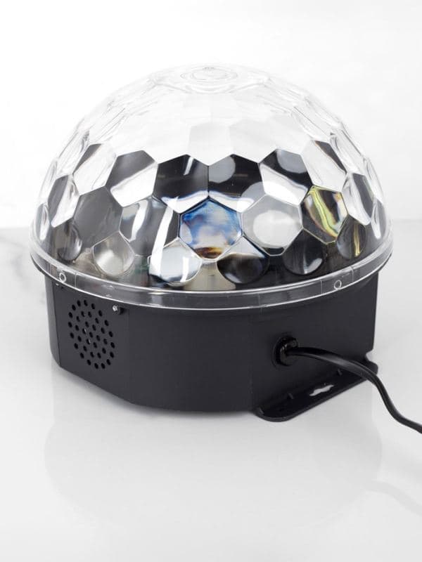 Ночник проектор «Хрустальный диско-шар» 17.5 см, динамик, свечение RGB, 220 В — фото 3