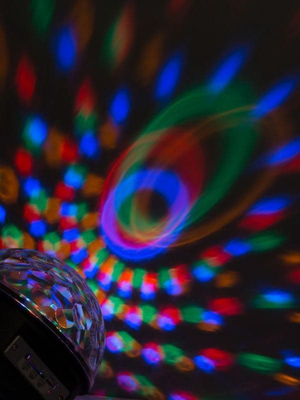 Ночник проектор «Хрустальный диско-шар» 17.5 см, динамик, свечение RGB, 220 В — фото 5