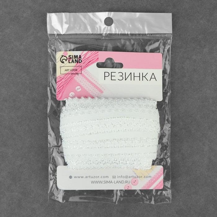 Резинка ажурная бельевая, 23 мм, 10±1 м, белая — фото 3