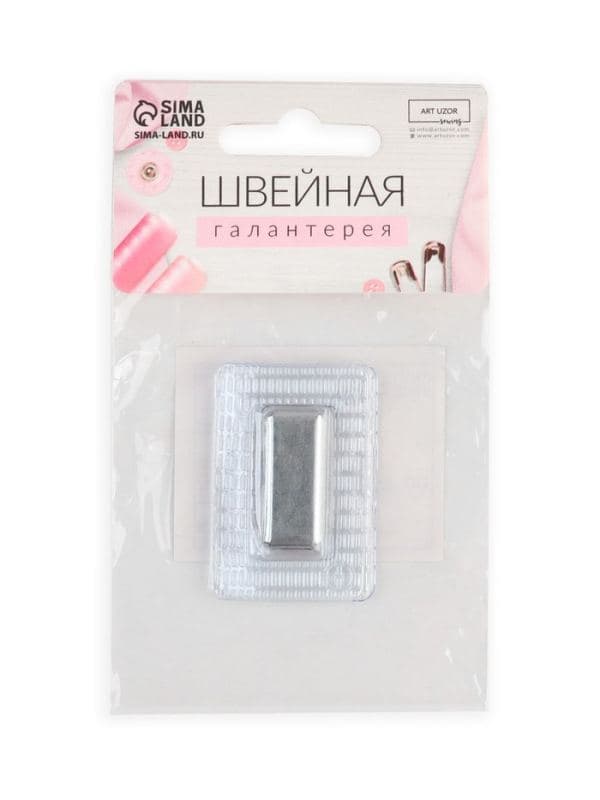 Кнопка магнитная, потайная, 25×10 мм, цвет серебряный — фото 4