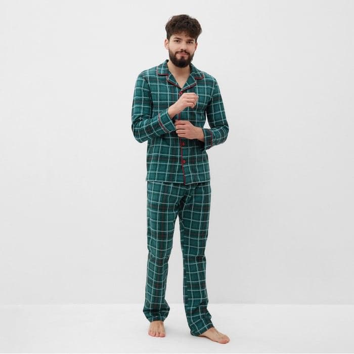 Пижама мужская: рубашка, брюки KAFTAN Green mood — фото 4