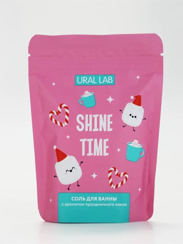 Соль для ванны Shine time, аромат какао, 150 г, URAL LAB — фото 5