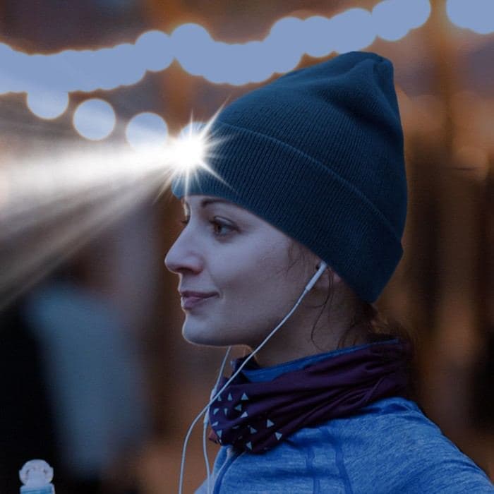 Фонарь - шапка аккумуляторный, 200 мАч, 4 LED, 3 режима, USB, белый — фото 5