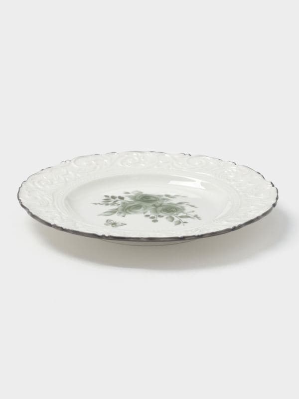 Тарелка десертная WY Floral Laceware, d=20 см, фарфор, белая — фото 2