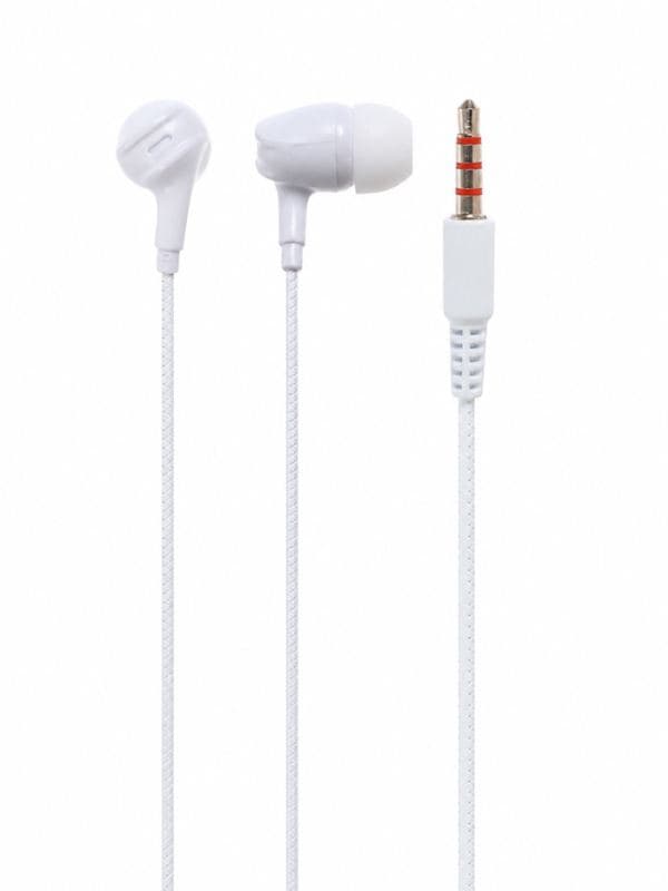 Наушники проводные SY-002, вакуумные, микрофон, Jack 3.5 мм, белые — фото 2