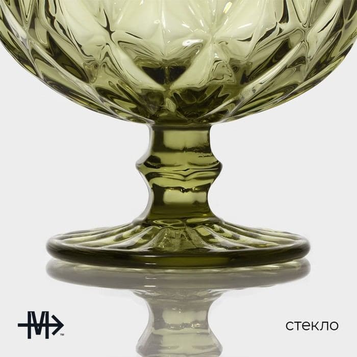 Креманка Magistro «Круиз», 350 мл, d=12 см, стекло, зелёная — фото 2