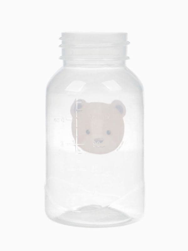 Бутылочка для кормления Bear 150 мл, цилиндр, бежевый Mum&Baby — фото 5
