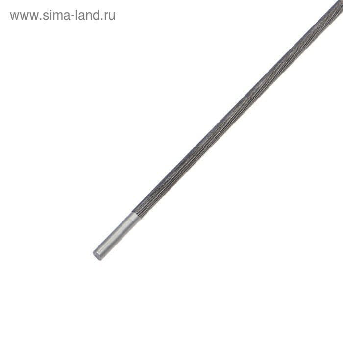 Напильник для заточки цепей бензопил ТУНДРА, шаг 1/4", круглый, У10, 2К рукоятка, d=4 мм, №3, 200 мм — фото 3