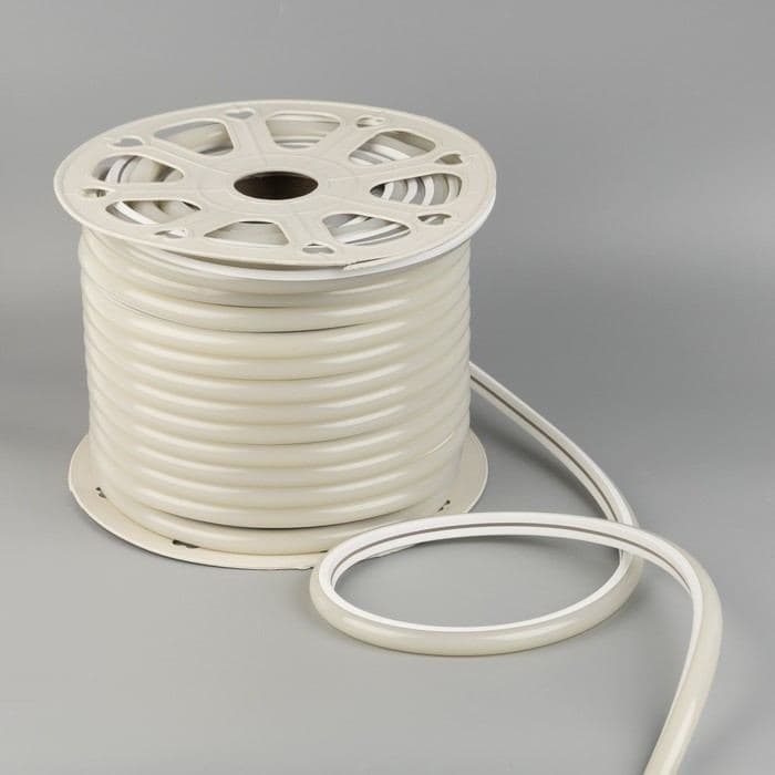Гибкий неон Luazon Lighting 16 мм D-образный, IP65, 50 м, SMD2835, 120 LED/м, 220 В, свечение зелёное — фото 2