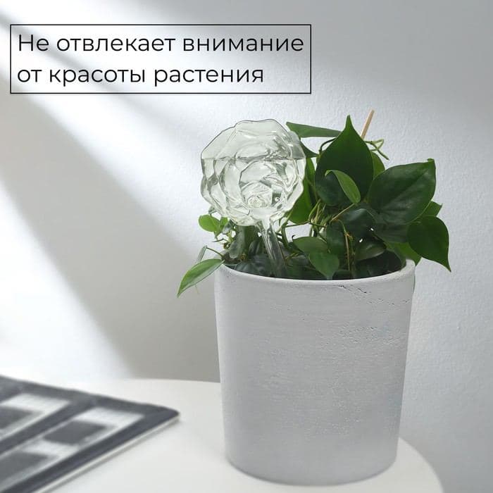 Автополив для комнатных растений «Цветок», 140 мл, ПВХ, Greengo — фото 4