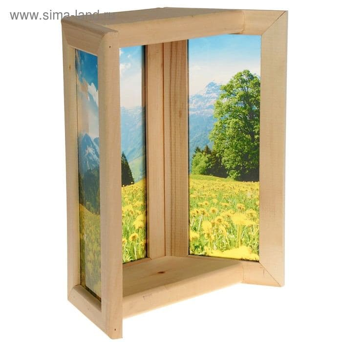 Абажур для бани и сауны «Одуванчики», 33×29×12 см, деревянный, настенный, со стеклом, с УФ-печатью, «Добропаровъ» — фото 5