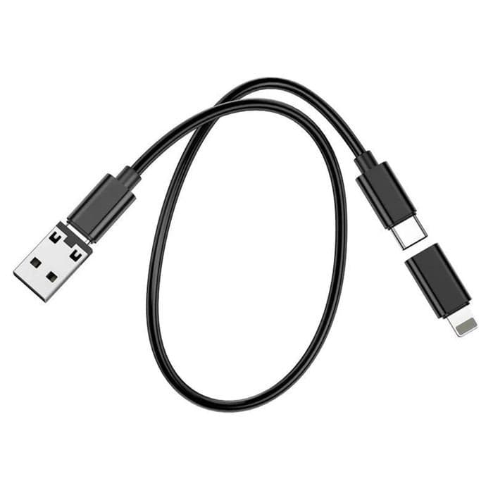 Кабель Hoco U114, Type-C - Type-C, адаптеры: Micro-Type-С/Lightning-Type-C/USB-Type-C,3 А, чёрный — фото 3