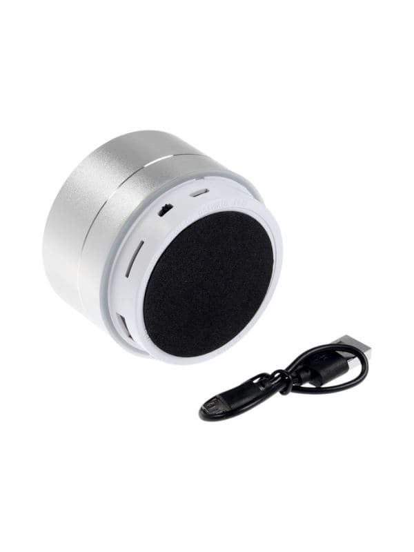 Портативная колонка Luazon LAB-05, 3 Вт, 520 мАч, Bluetooth, USB, microSD, microUSB, серебристый — фото 4