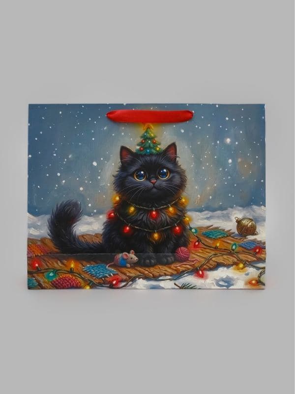 Подарочный пакет «Зимушка», с лентой, 40×31×11.5 см — фото 4