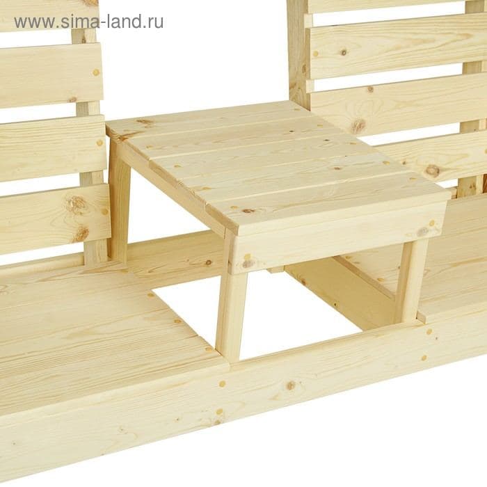 Скамейка со столиком, хвоя, 140×60×90 см — фото 2
