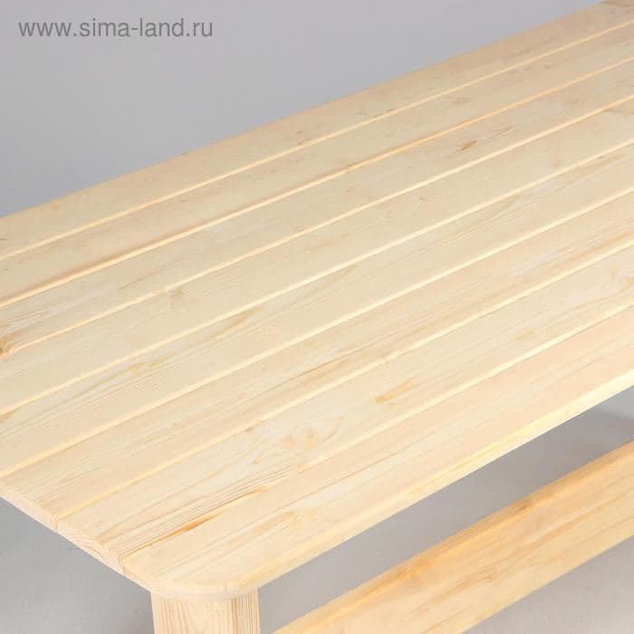 Стол деревянный «Дачный», 160×70×70 см, сосна, «Добропаровъ» — фото 2