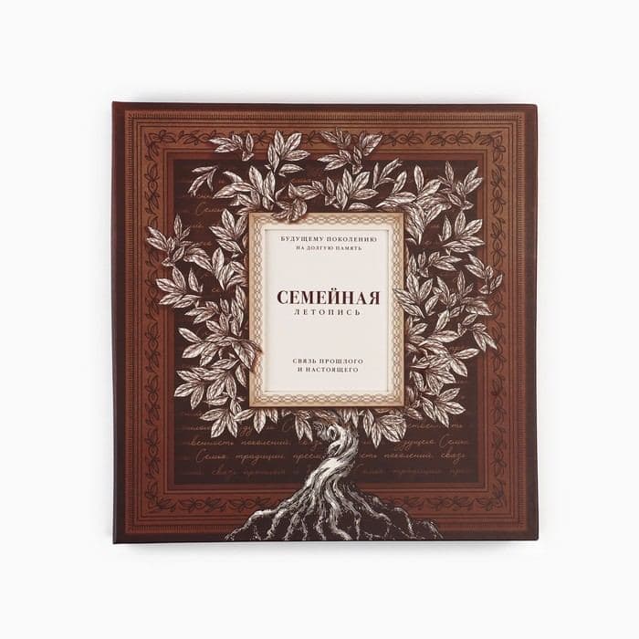 Родословная книга с рамкой под фото «Семейная летопись», 22.5×23.7 см — фото 2