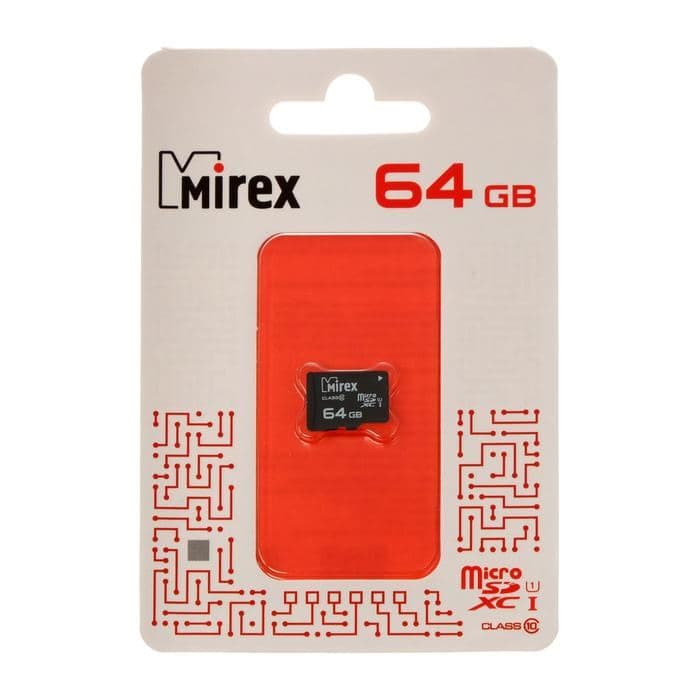 Карта памяти Mirex microSD, 64 Гб, SDXC, UHS-I, класс 10 — фото 4