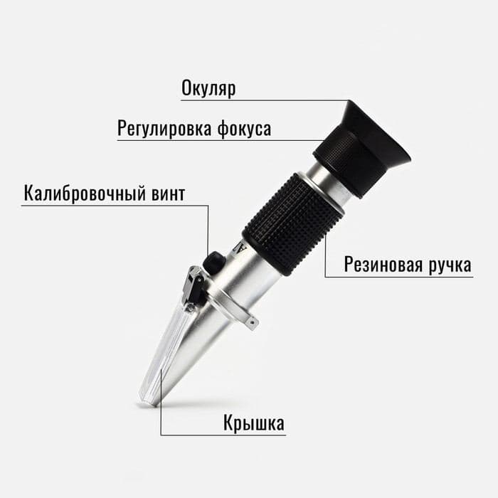 Рефрактометр для автомобильных жидкостей, 8.5×5.5×20.5 см — фото 2