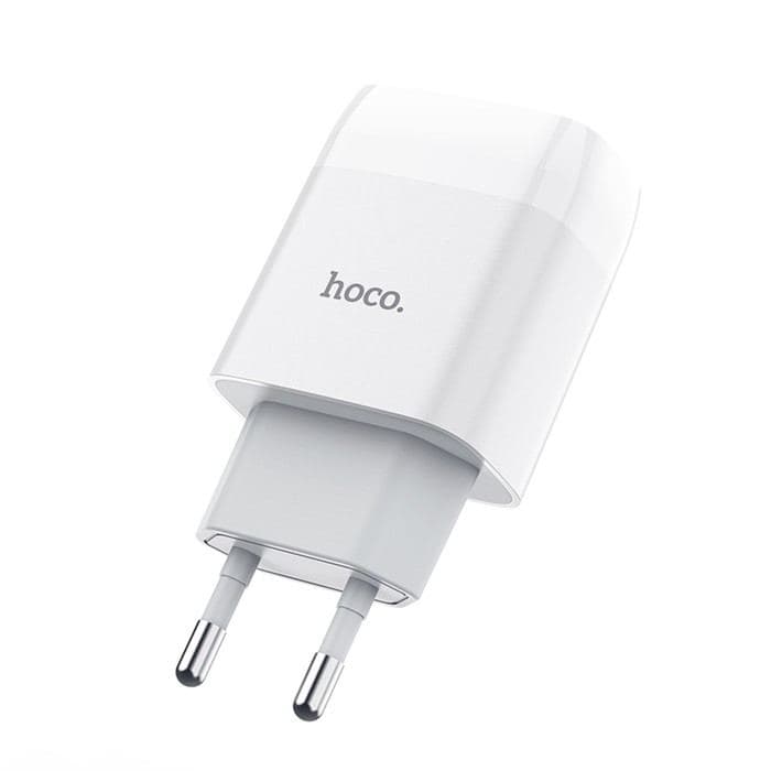 Сетевое зарядное устройство Hoco C73A, 2 USB, 2.4 А, белый — фото 3