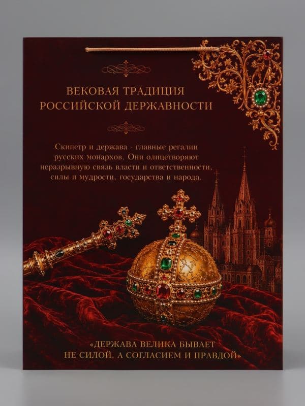 Пакет подарочный «Скипетр и Держава», 31×40×11.5 см — фото 5