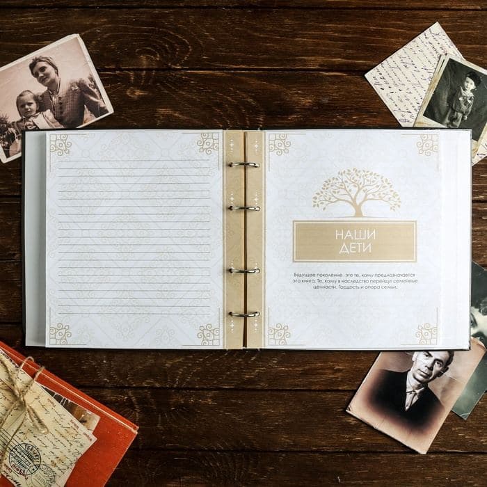 Родословная книга «Книга нашей семьи», 84 страницы, 24.5×23×4 см — фото 5